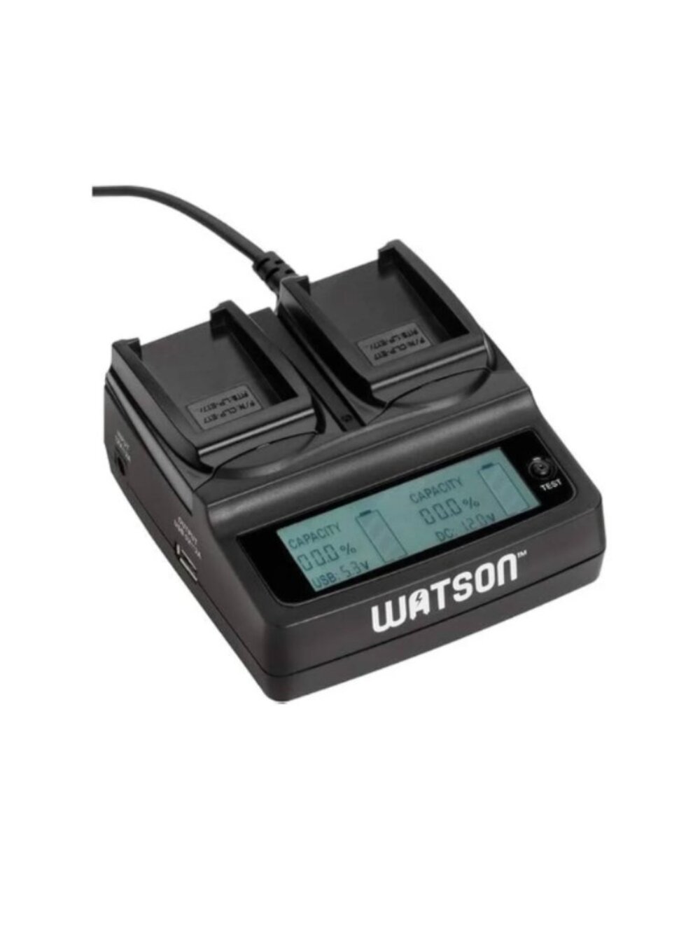 Watson Duo LCD Charger for L & M Series Rechargeable Batteries
